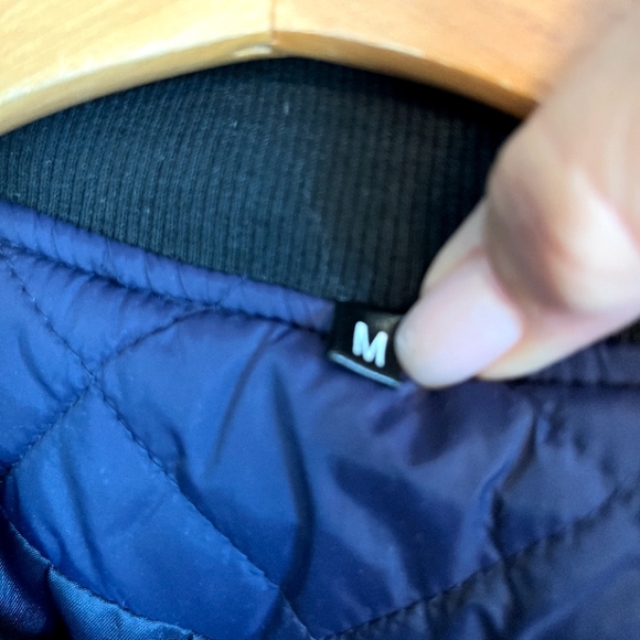 SHEIN Navy Bomber Jacket - Picture 2 of 4